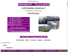 Tablet Screenshot of immokaiser.at